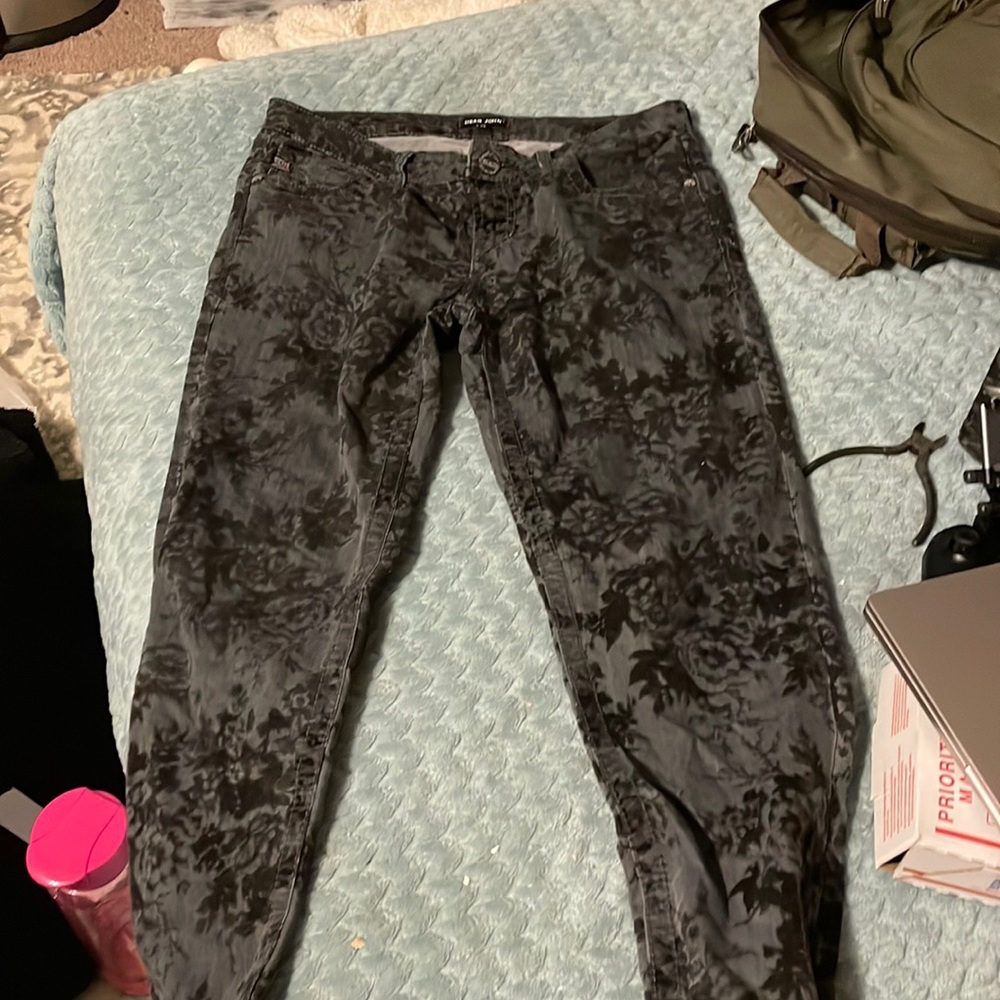 Black gray jeans